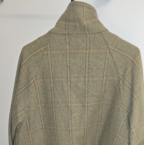 Barbour Green Check Military Coat - Picture 3 of 15